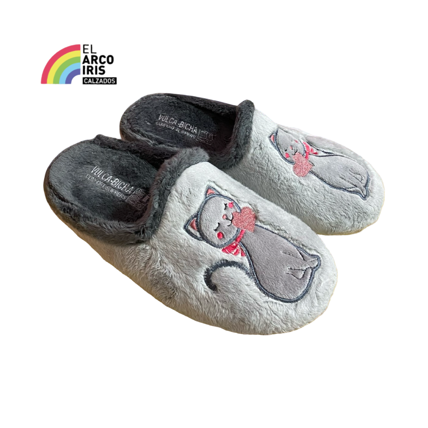 ZAPATILLAS MUJER CASA VULCABICHA 4350 GATO GRIS