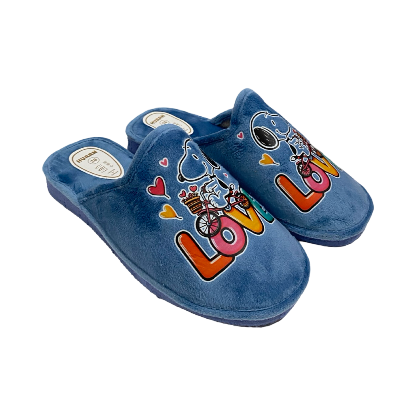 ZAPATILLA MUJER CASA SNOOPY HU- 400 AGUAMAR