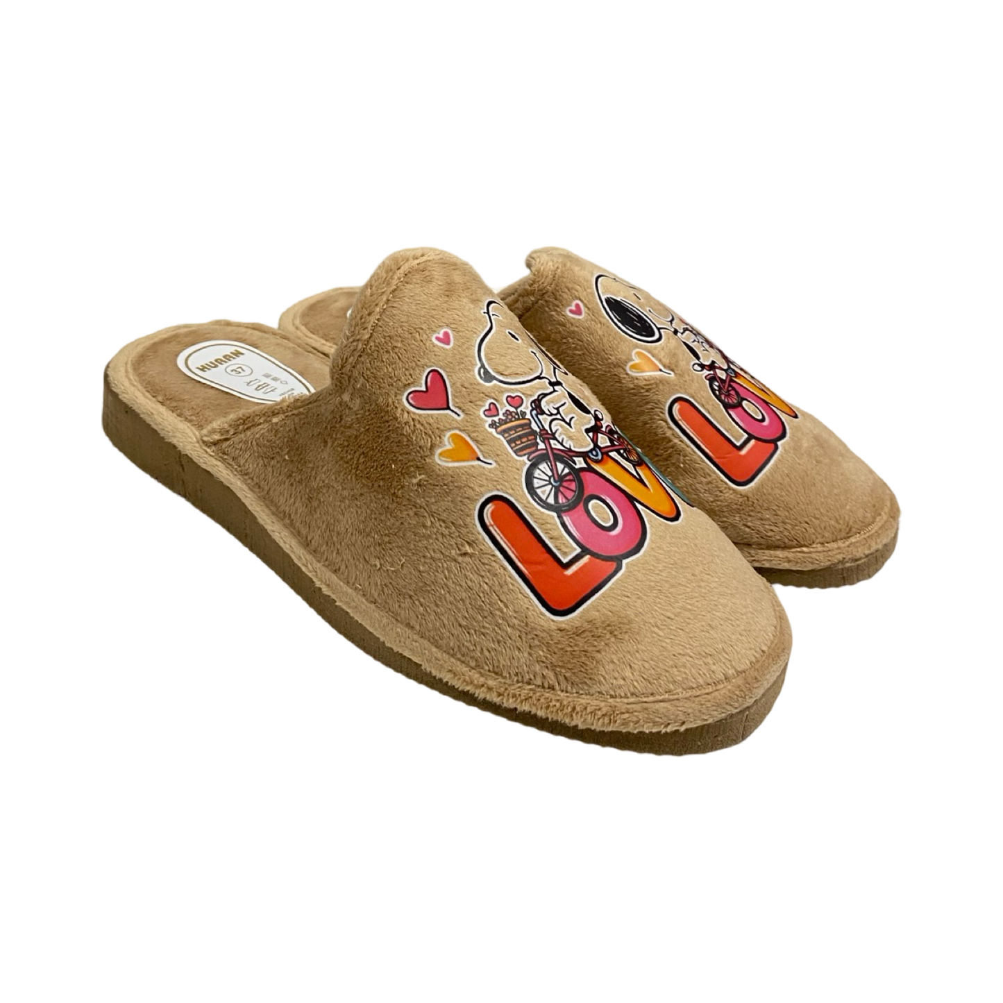 ZAPATILLA MUJER CASA SNOOPY HU- 400 BEIG