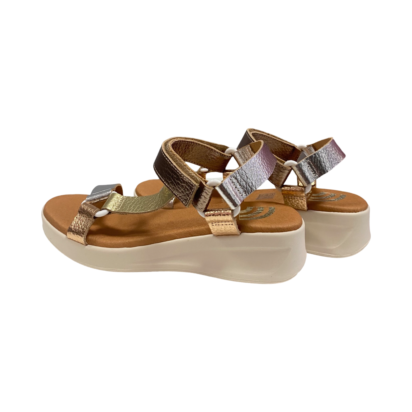 SANDALIA MUJER CAI 5407 PLATA COMBI