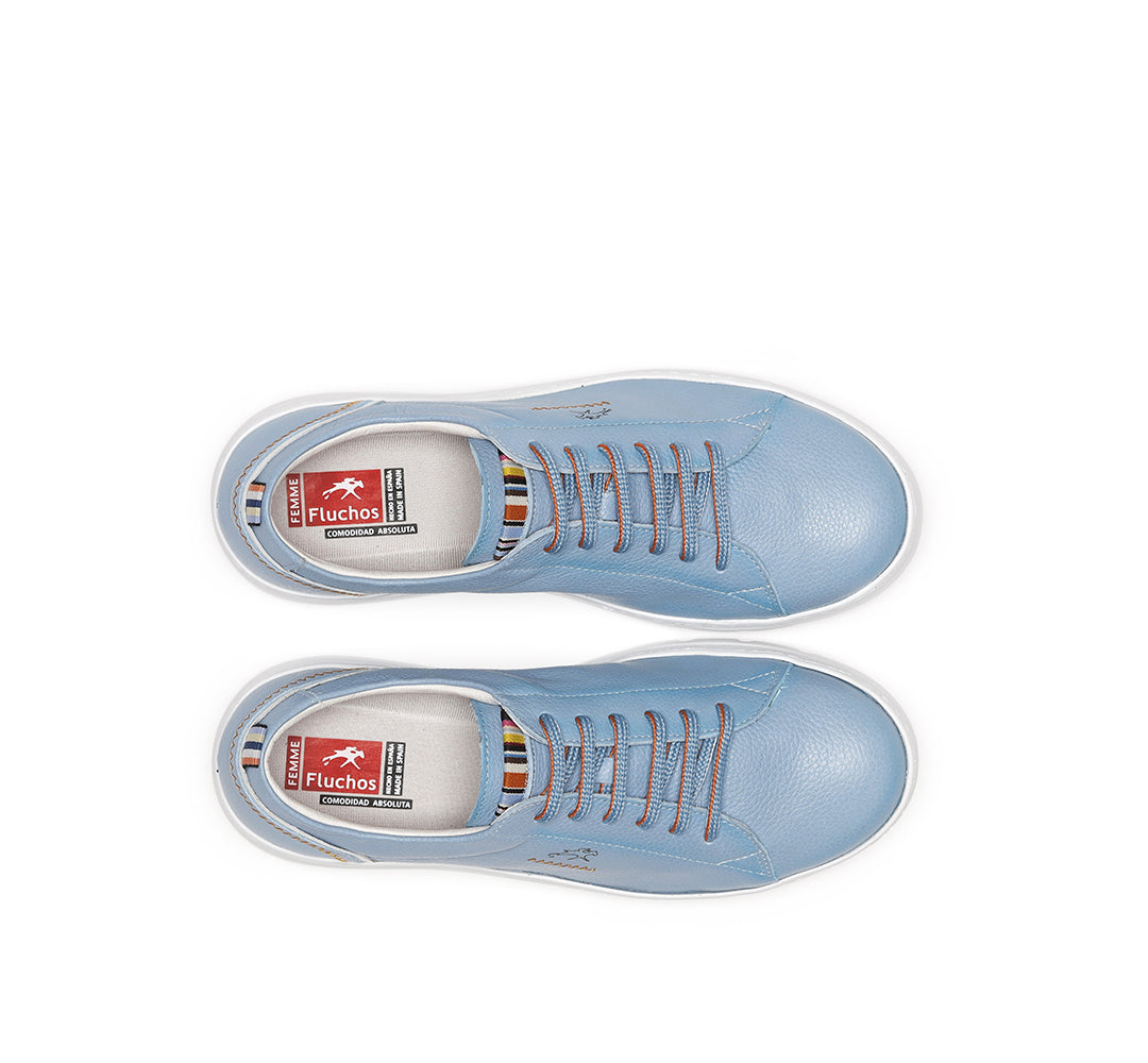 ZAPATO MUJER POMPAS FLUCHOS F1422 AZUL