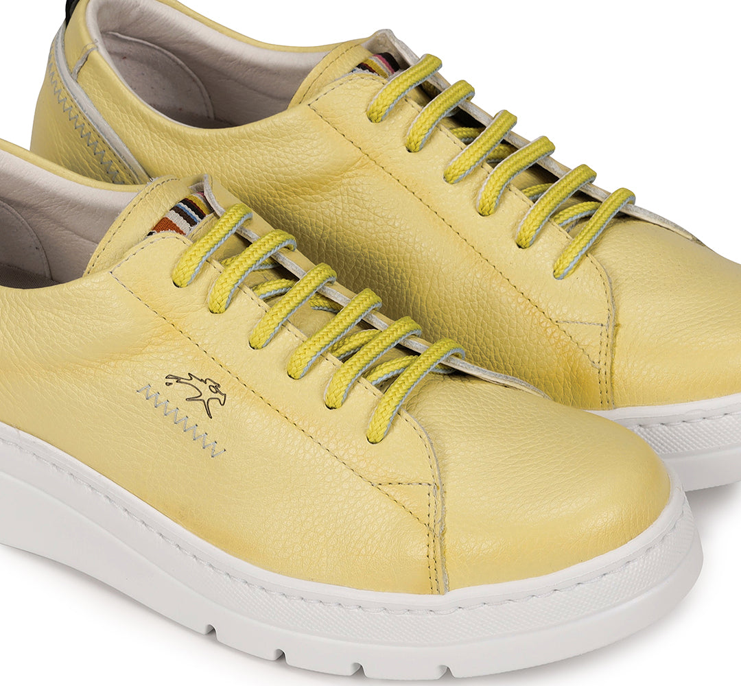 ZAPATO MUJER POMPAS FLUCHOS F1422 LIMON