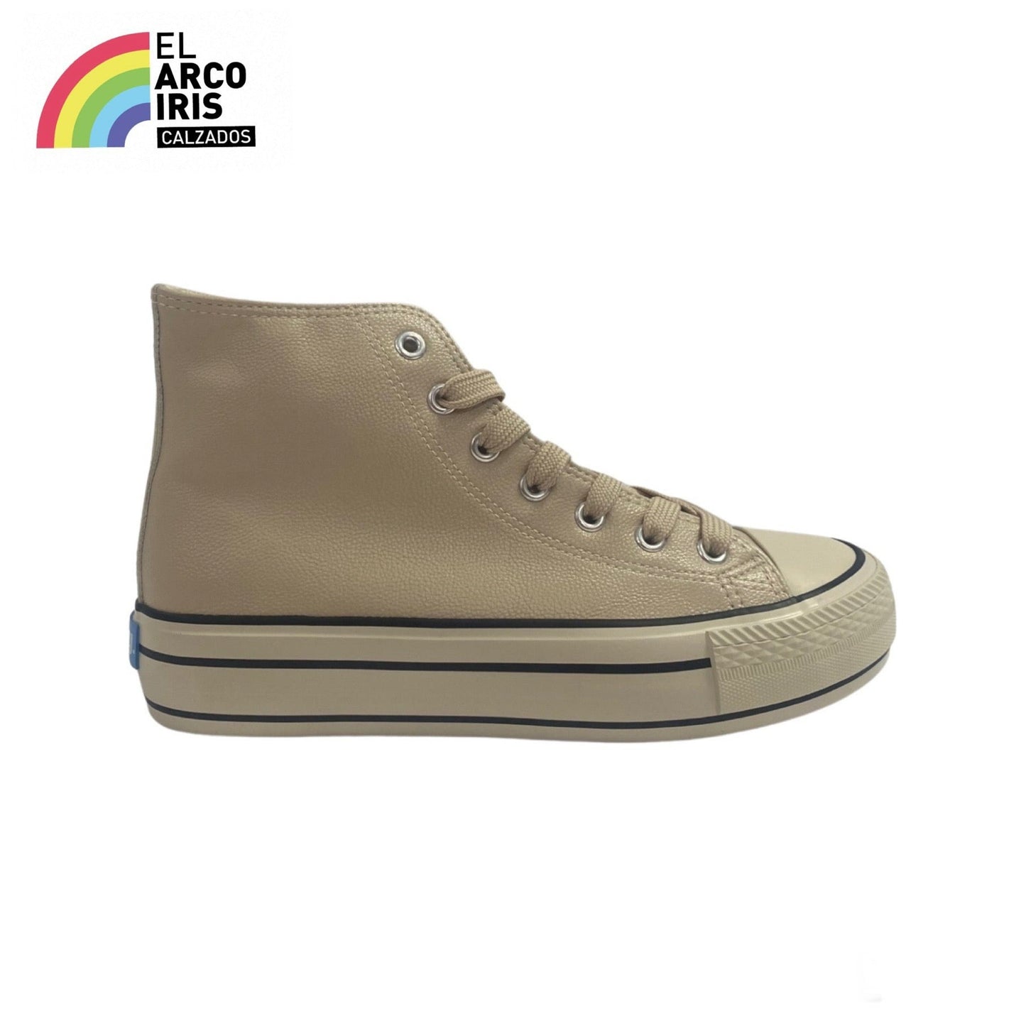 DEPORTIVA MUJER MUSTANG 60172 CREMA