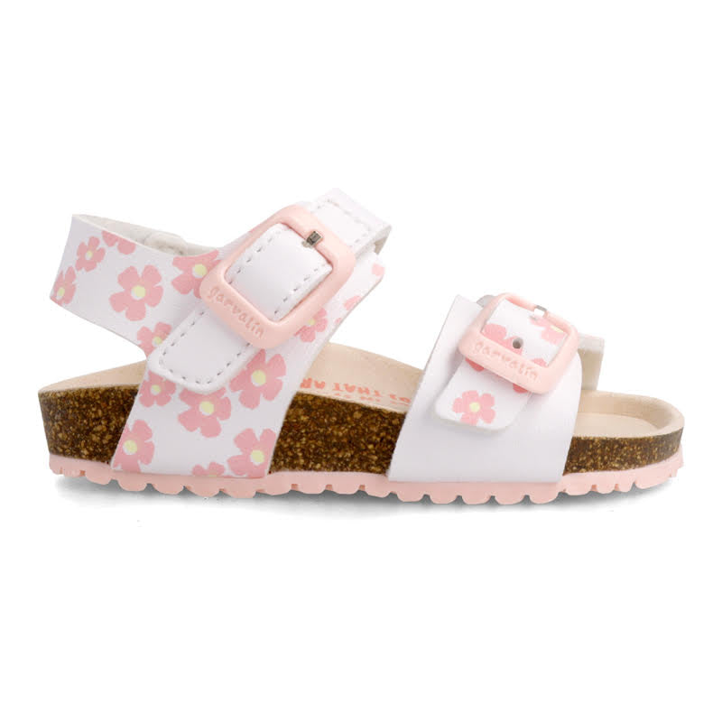 SANDALIA NIÑA GARVALIN 222662-B BLANCO ROSA