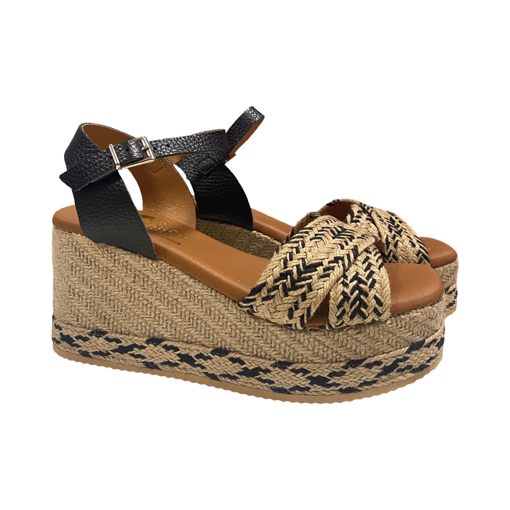 SANDALIA MUJER CAI 5476 NEGRO COMBI