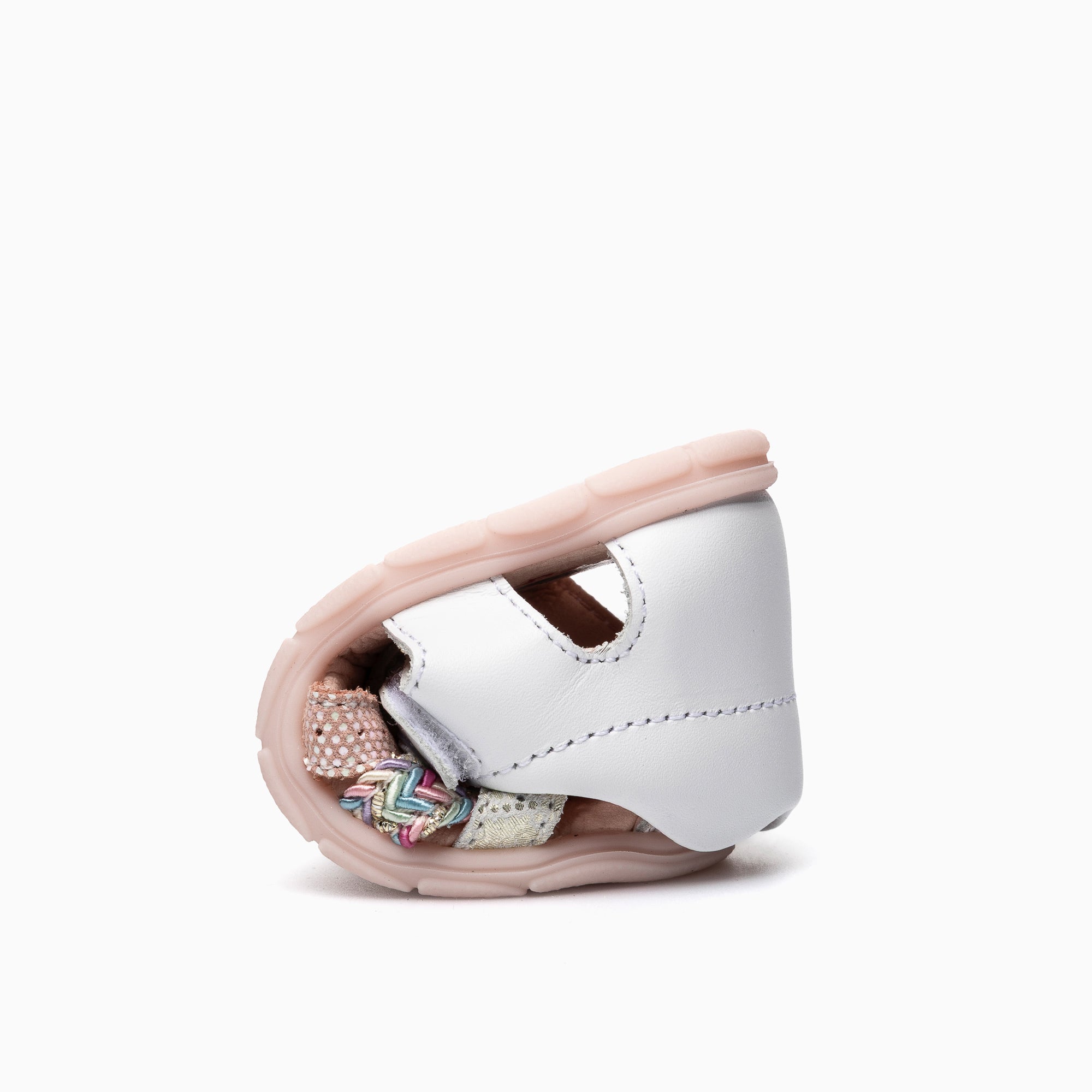 SANDALIAS RESPETUOSO NIÑOS PABLOSKY 67100 BLANCO TRENZA COLORES