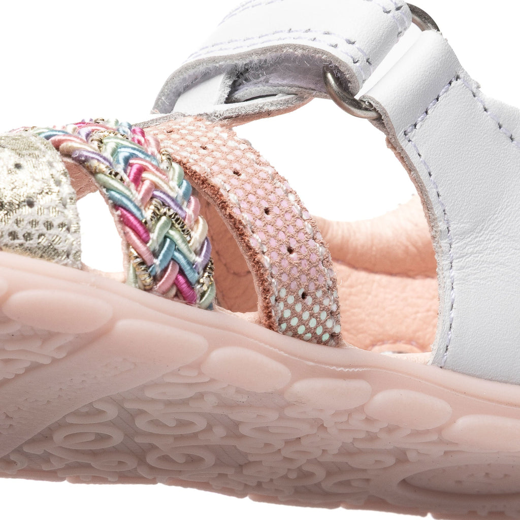 SANDALIAS RESPETUOSO NIÑOS PABLOSKY 67100 BLANCO TRENZA COLORES