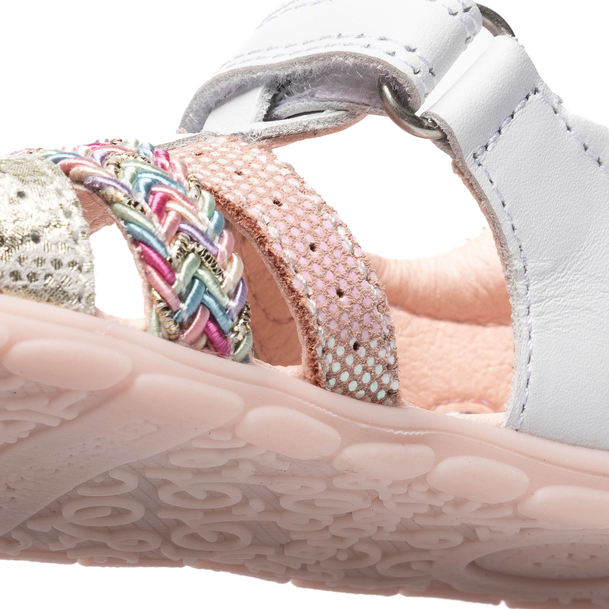 SANDALIAS RESPETUOSO NIÑOS PABLOSKY 67100 BLANCO TRENZA COLORES