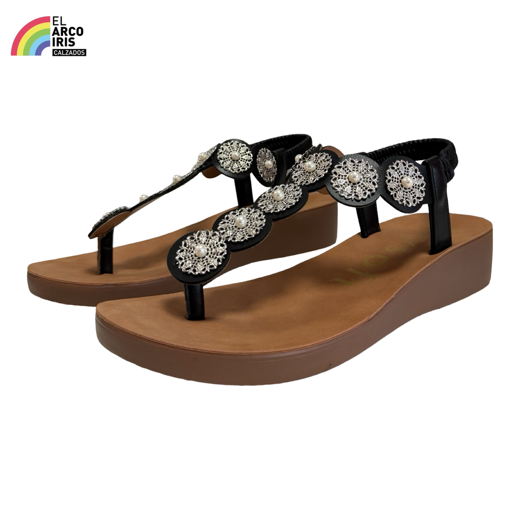 SANDALIA MUJER MYSOFT DEDO 26M172 NEGRO
