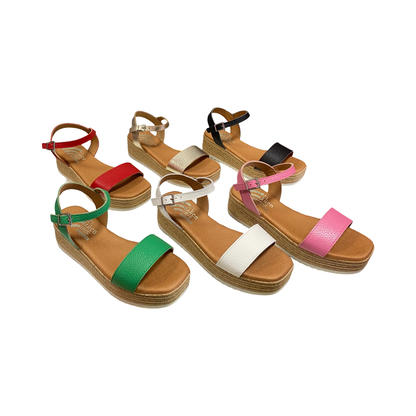 SANDALIA MUJER CAI 5437 ROJO