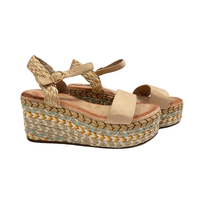 SANDALIA MUJER MANDARINA 817DF BEIGE