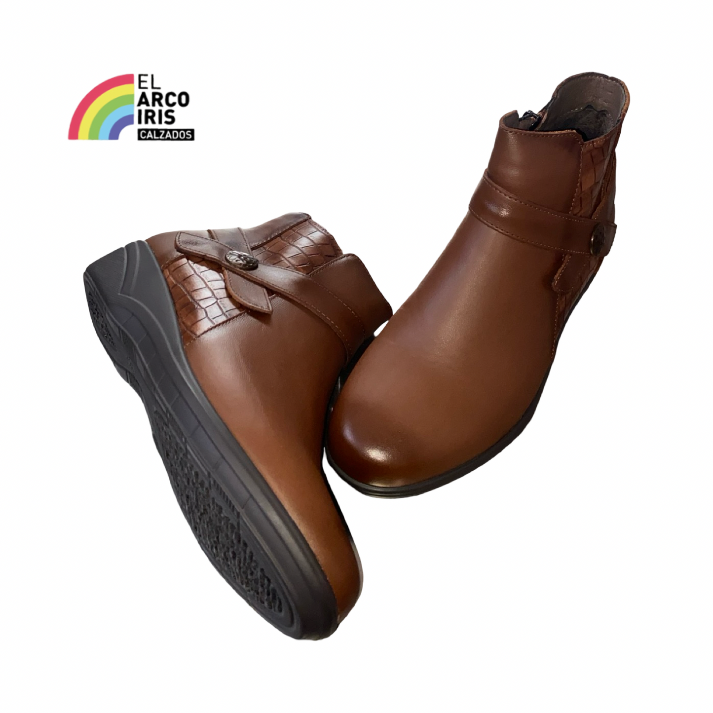 BOTÍN MUJER FLEXPIES 1220 CUERO