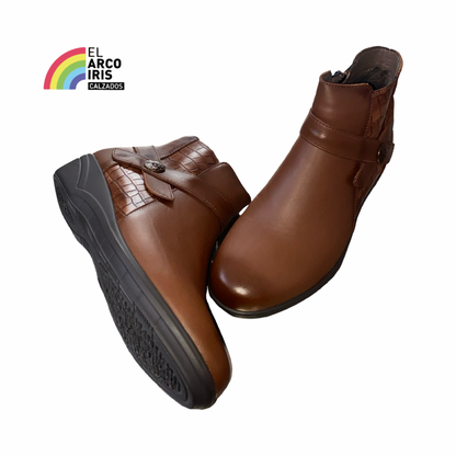 BOTÍN MUJER FLEXPIES 1220 CUERO