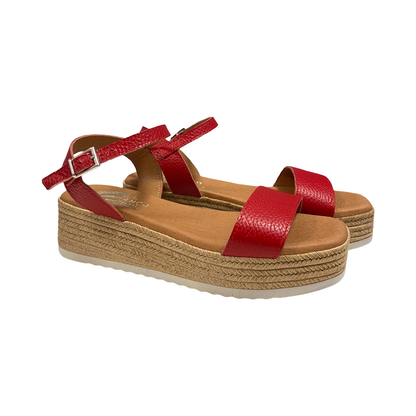 SANDALIA MUJER CAI 5437 ROJO