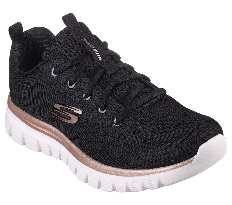DEPORTIVA MUJER SKECHERS 12615 NEGRO