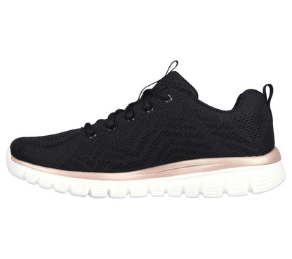 DEPORTIVA MUJER SKECHERS 12615 NEGRO