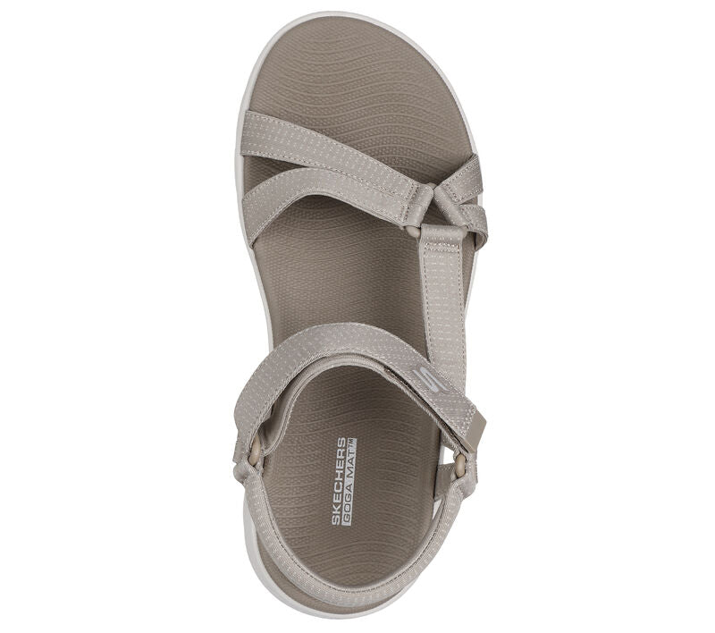 SANDALIA MUJER SKECHERS 141451 TAUPE