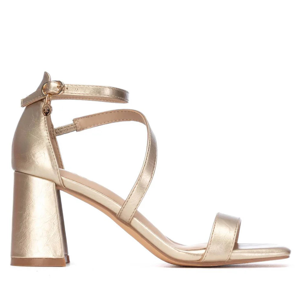 SANDALIA MUJER TACON XTI 145105 ORO