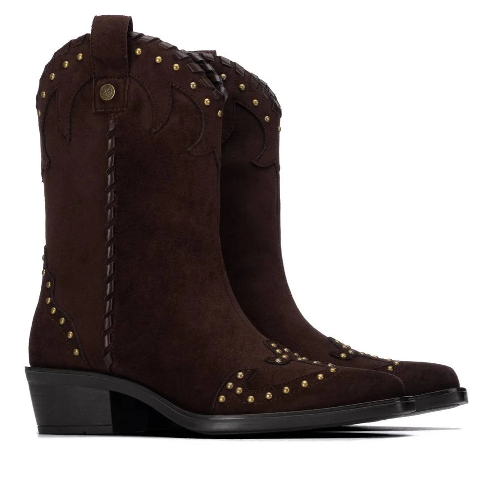 BOTIN MUJER XTI CON TACON 146477 MARRON