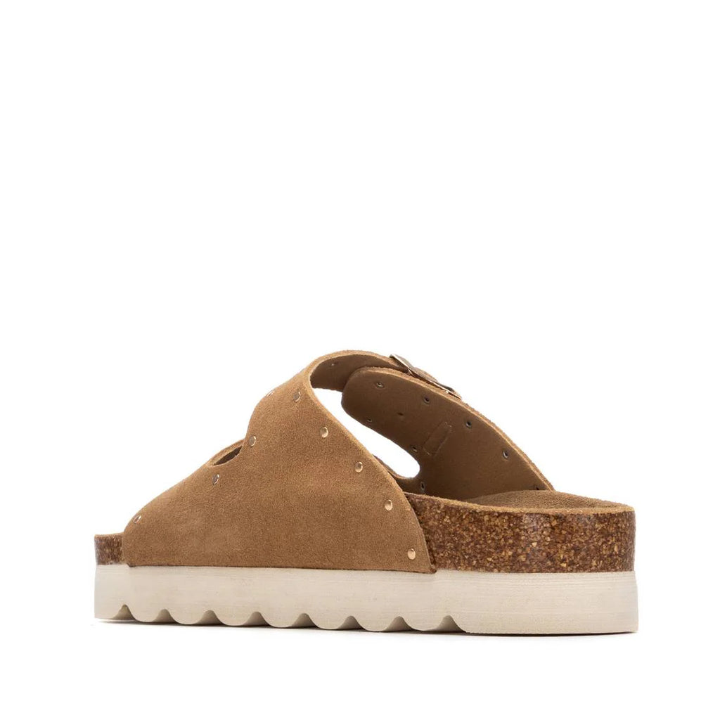 SANDALIA MUJER REFRESH HEBILLAS CAMEL TACHAS 175009