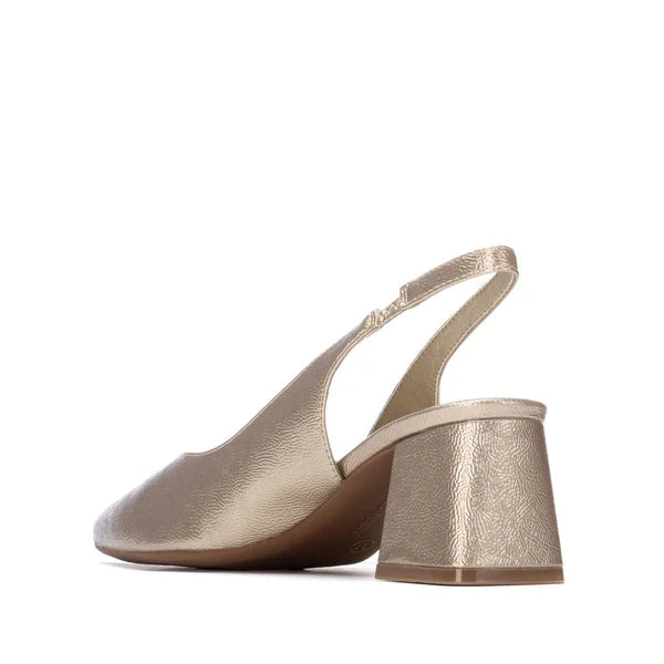 ZAPATO DESTALONADO MUJER ORO REFRESH 175073