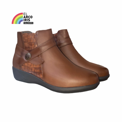 BOTÍN MUJER FLEXPIES 1220 CUERO
