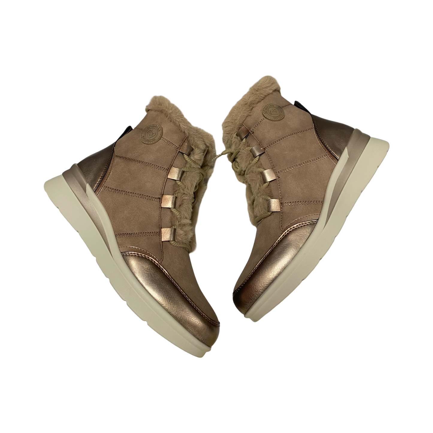 BOTIN MUJER CORDONES AMARPIES 27091 TAUPE
