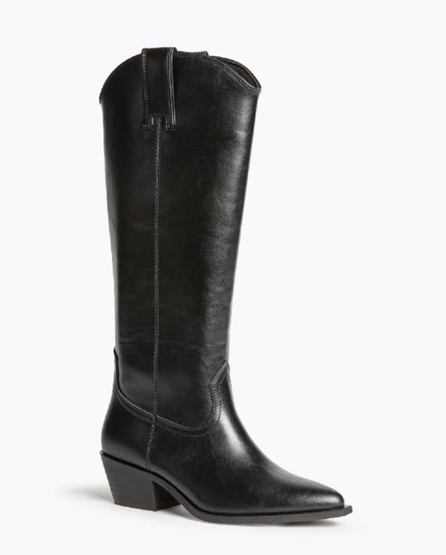 BOTA ALTA MUJER TACÓN M5795 NEGRO