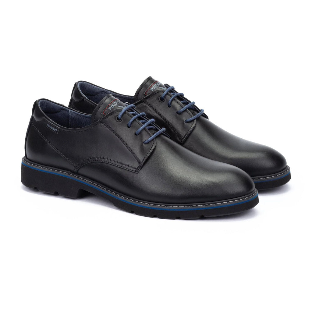 ZAPATO HOMBRE CORDONES PIKOLINOS ALARCON 4289 NEGRO