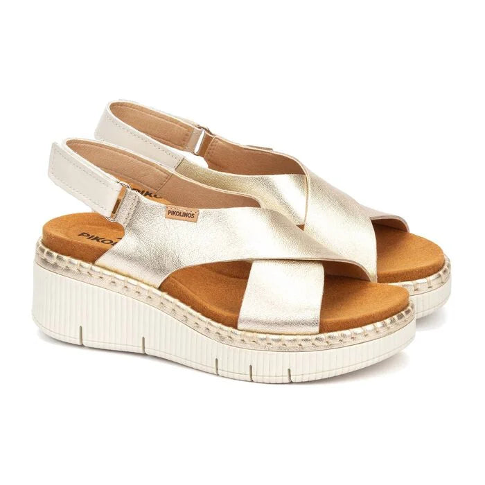 SANDALIA MUJER PIKOLINOS GOMERA ORO 0606