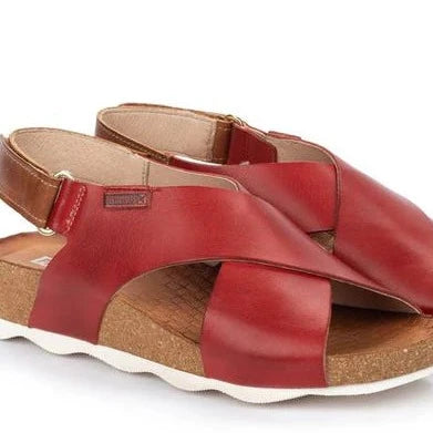 SANDALIA MUJER PIKOLINOS MAHON- 0912 ROJO