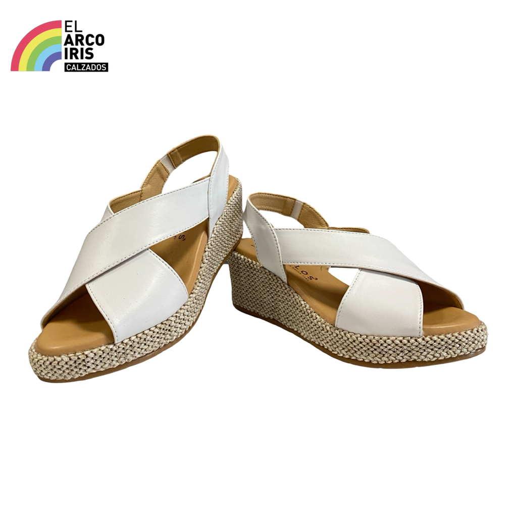 SANDALIA MUJER PITILLOS BLANCO 11265