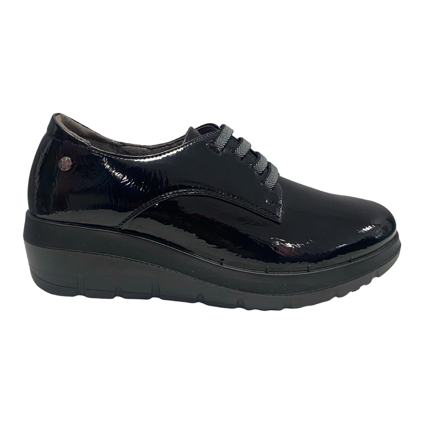 ZAPATO MUJER ELÁSTICO CUÑA NEGRO MYSOFT 25M586