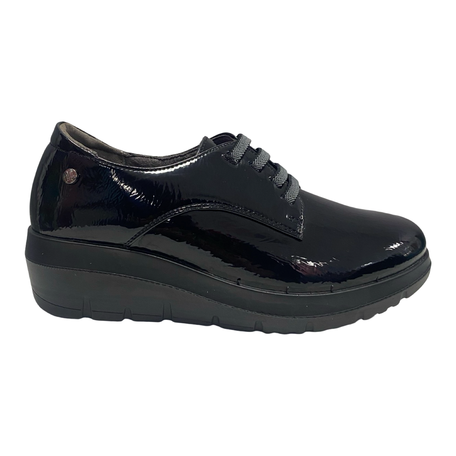 ZAPATO MUJER ELÁSTICO CUÑA NEGRO MYSOFT 25M586