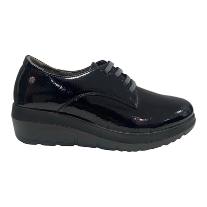 ZAPATO MUJER ELÁSTICO CUÑA NEGRO MYSOFT 25M586