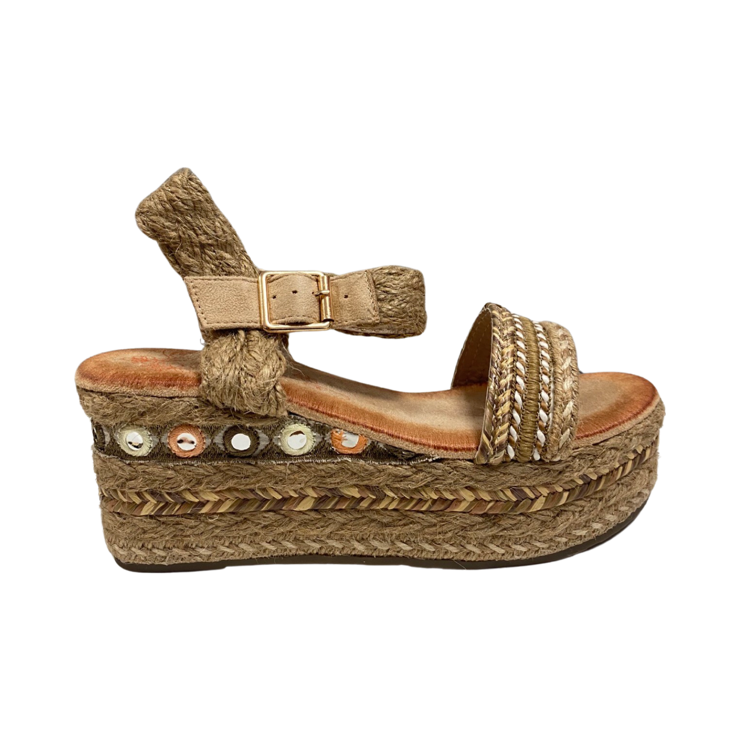 SANDALIA MUJER MANDARINA 725 DF BEIGE