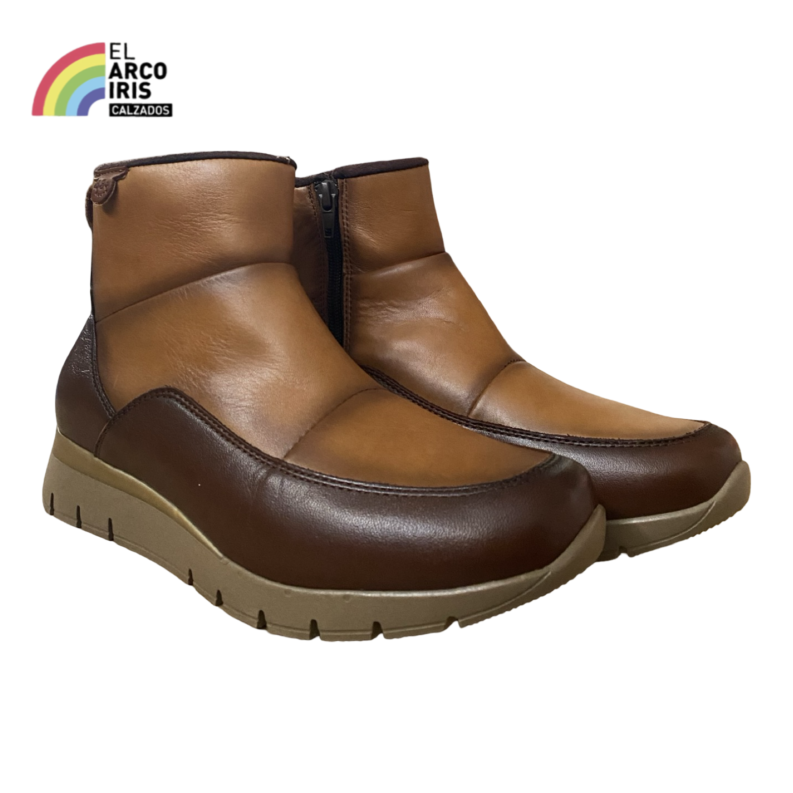 BOTA MUJER 48HORAS 422603/61 MOSTAZA/CUERO