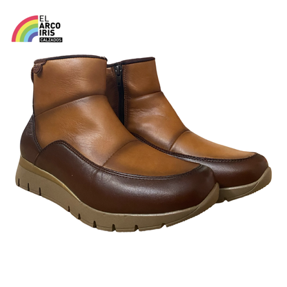 BOTA MUJER 48HORAS 422603/61 MOSTAZA/CUERO