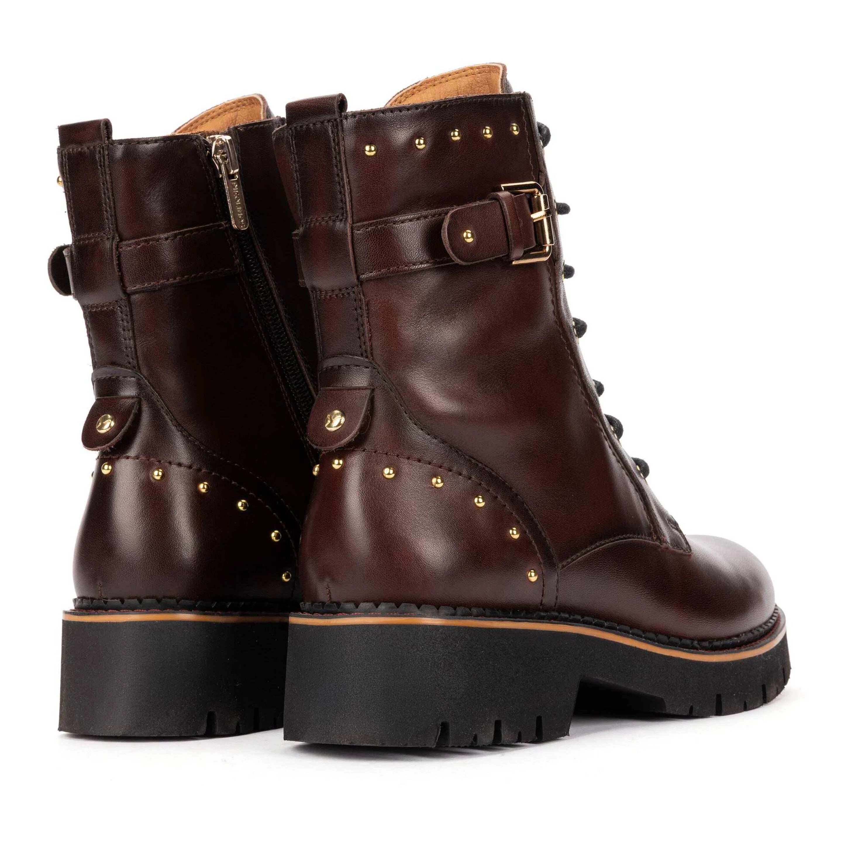 BOTA MUJER MILITAR PIKOLINOS 8702 CAOBA
