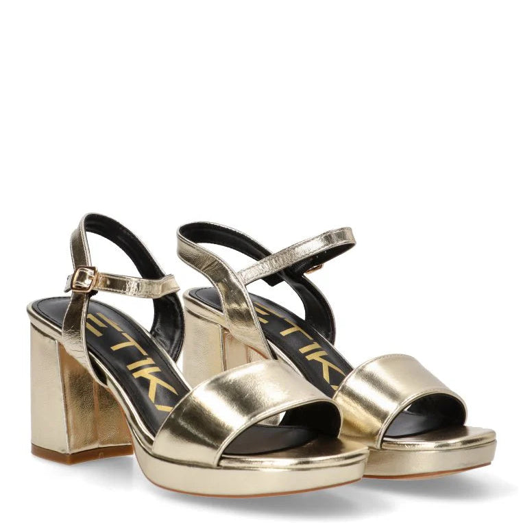 SANDALIA MUJER ETIKA 90008 ORO