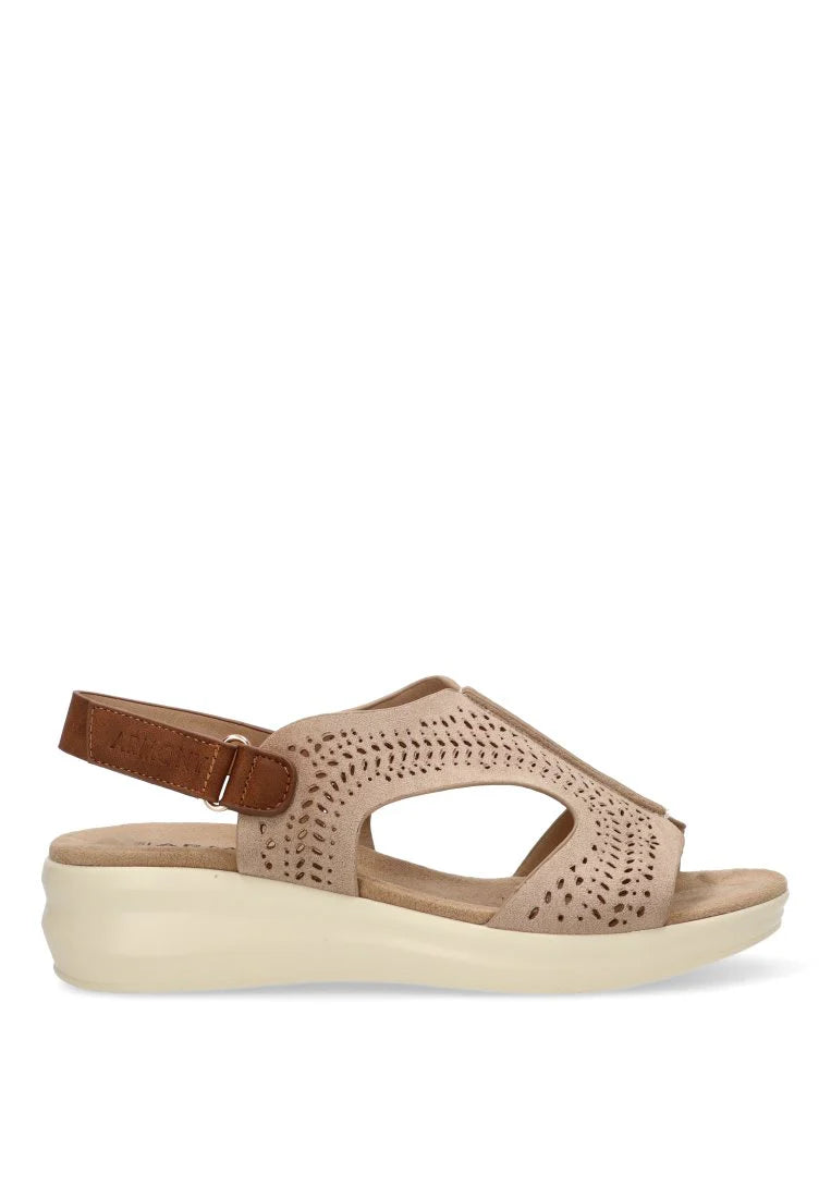 SANDALIA MUJER ETIKA 40005 BEIGE