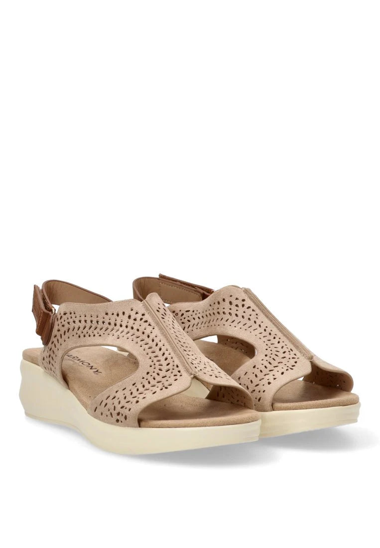 SANDALIA MUJER ETIKA 40005 BEIGE