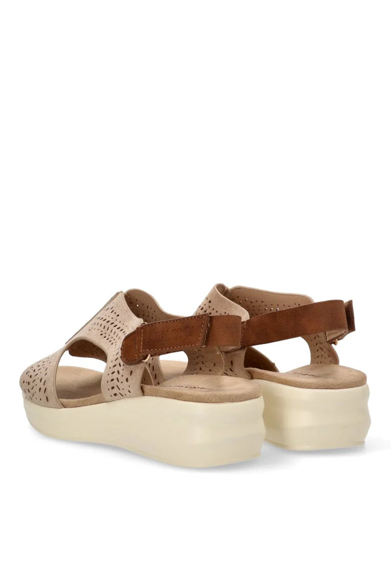 SANDALIA MUJER ETIKA 40005 BEIGE