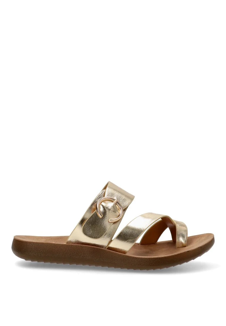 SANDALIA MUJER ETIKA 10128 ORO