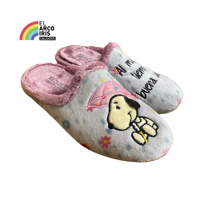 ZAPATILLA MUJER CASA VULCABICHA 4341 SNOOPY MARGARITAS