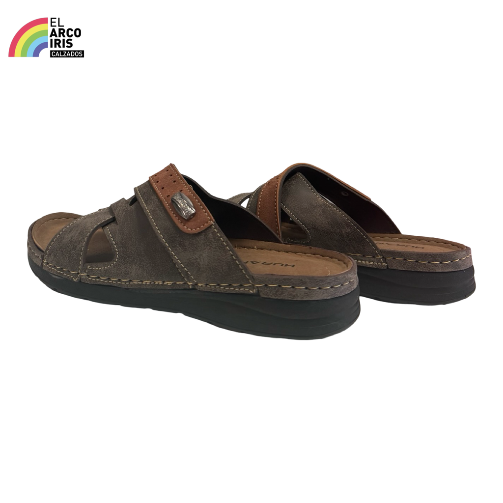 SANDALIA HOMBRE HU 606 MARRON