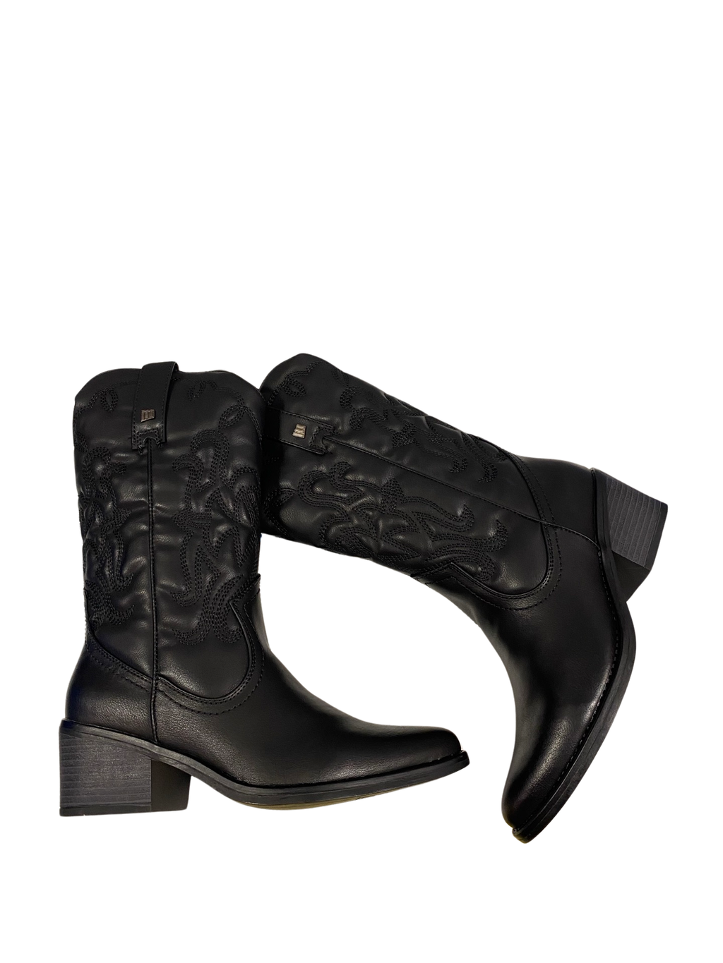 BOTA MUJER COWBOY MUSTANG 51964 NEGRO
