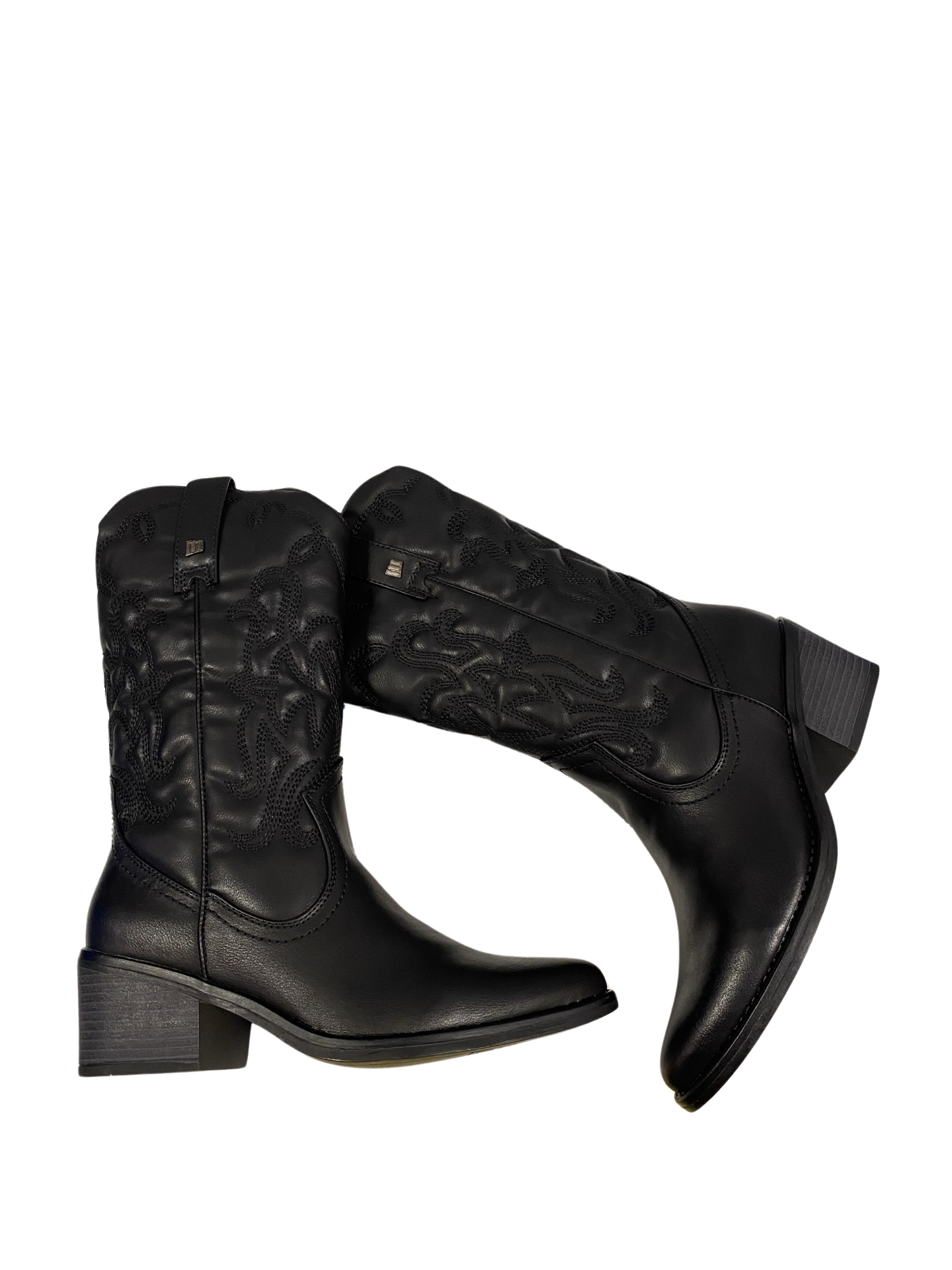 BOTA MUJER COWBOY MUSTANG 51964 NEGRO