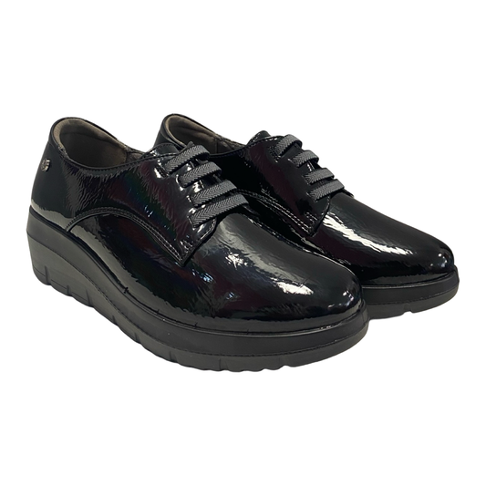 ZAPATO MUJER ELÁSTICO CUÑA NEGRO MYSOFT 25M586
