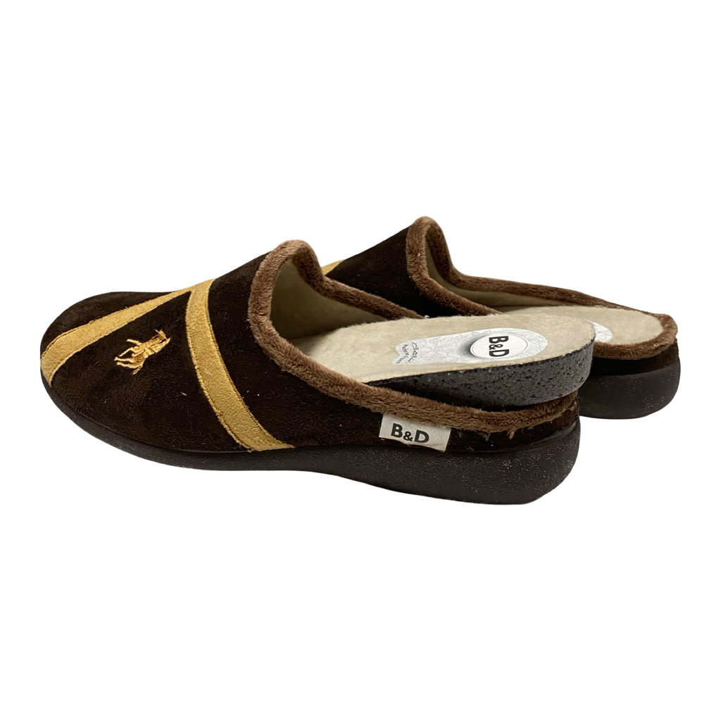 ZAPATILLA HOMBRE CASA ABIERTA POLO MARRÓN